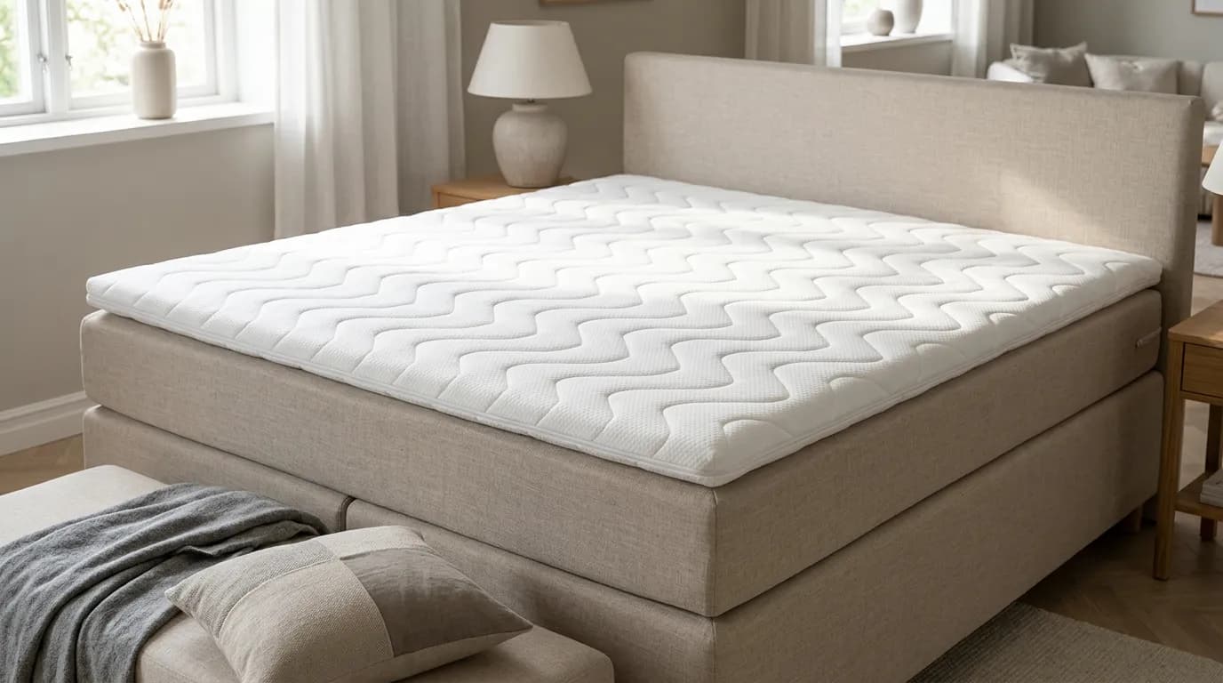 Sundvik Bäddmadrass Latex 180x200x6 - Vit hero